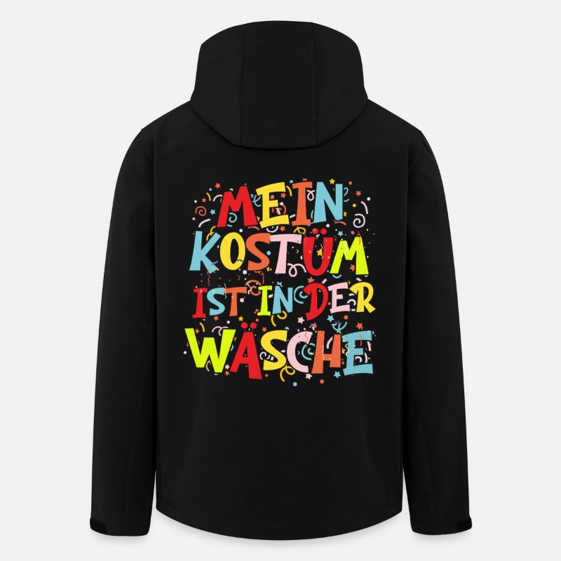 mein kostüm ist in der wäsche - Recycelte Männer Softshell-Jacke von Stanley/Stella - Schwarz
