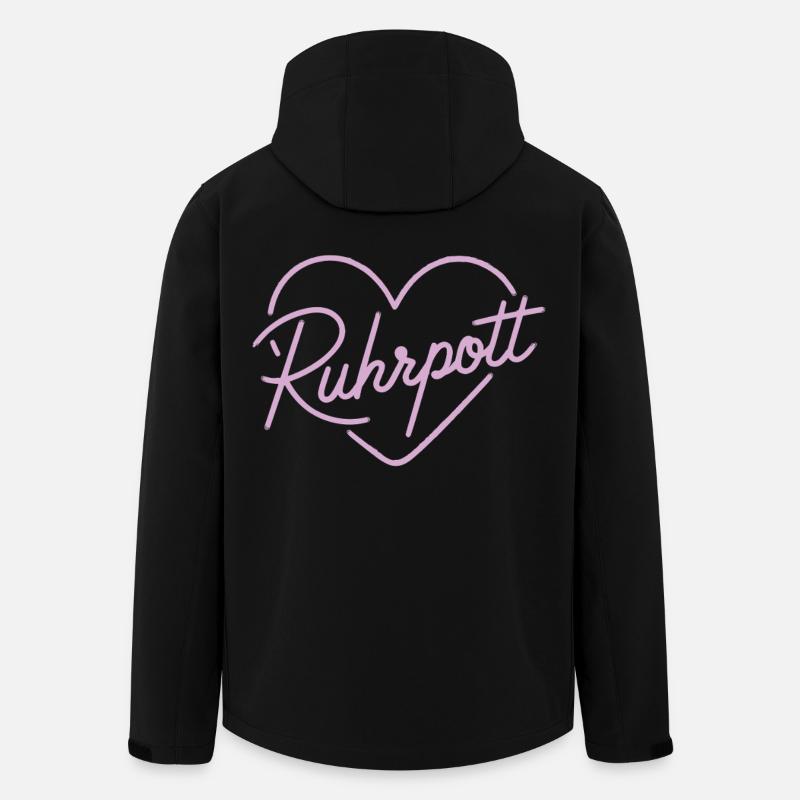 Love Ruhrpott - Recycelte Männer Softshell-Jacke von Stanley/Stella - Schwarz
