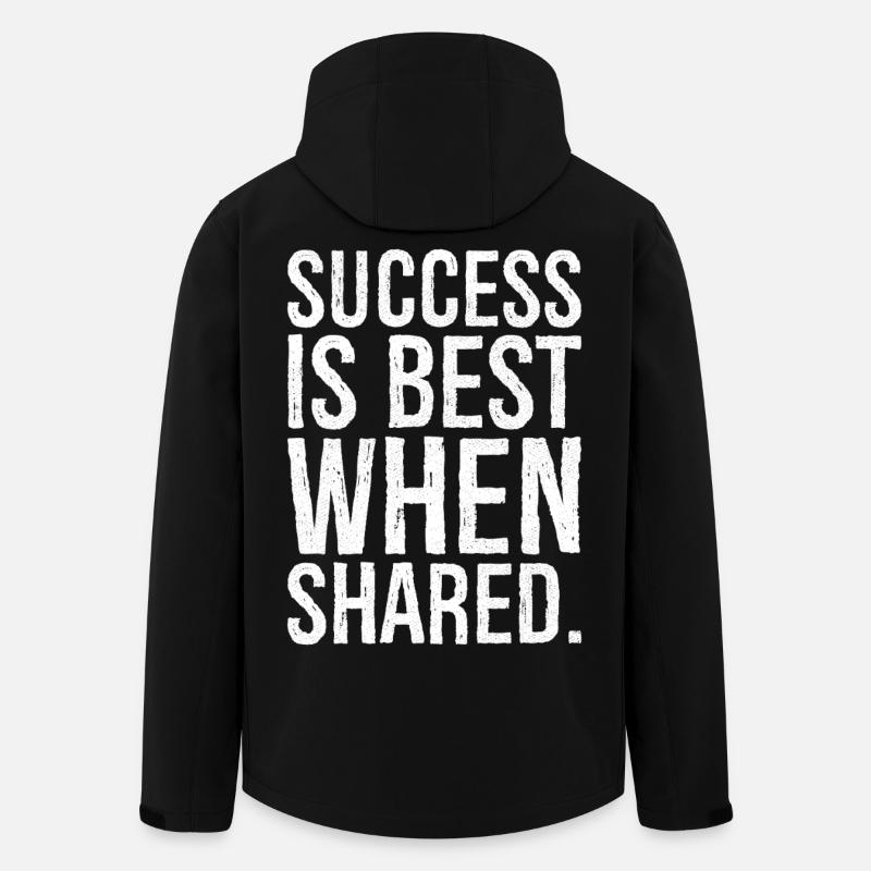 success is best when shared - Men’s Recycled Softshell Jacket by Stanley/Stella - black