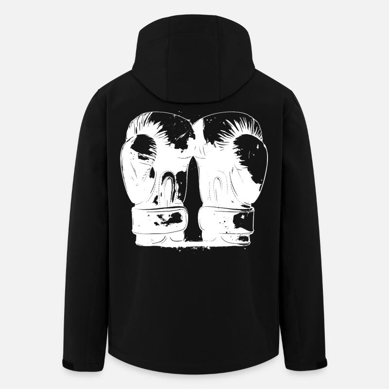 Boxe - Veste softshell homme en polyester recyclé Stanley/Stella - noir