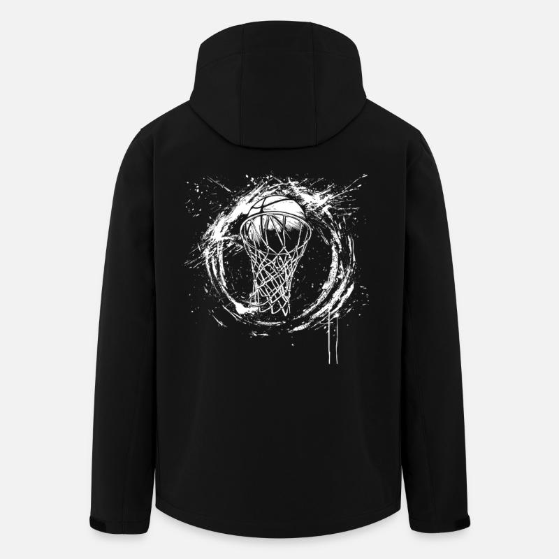 Basketballkorb - Recycelte Männer Softshell-Jacke von Stanley/Stella - Schwarz