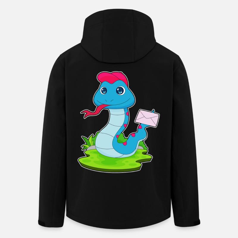 Snake Letter - Men’s Recycled Softshell Jacket by Stanley/Stella - black