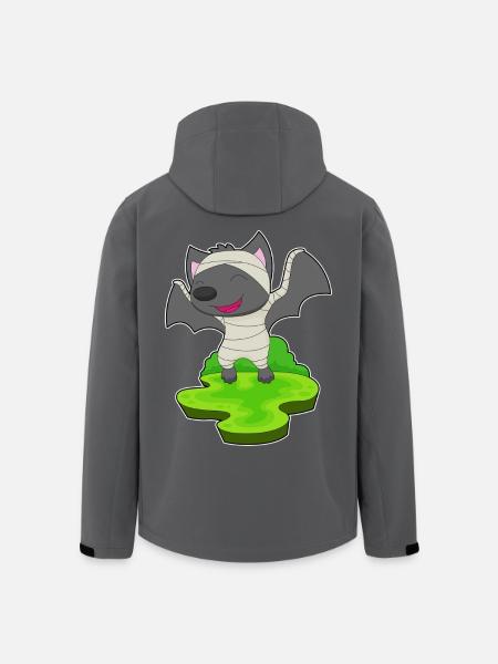 Bat Halloween Mummy - Men’s Recycled Softshell Jacket by Stanley/Stella - black