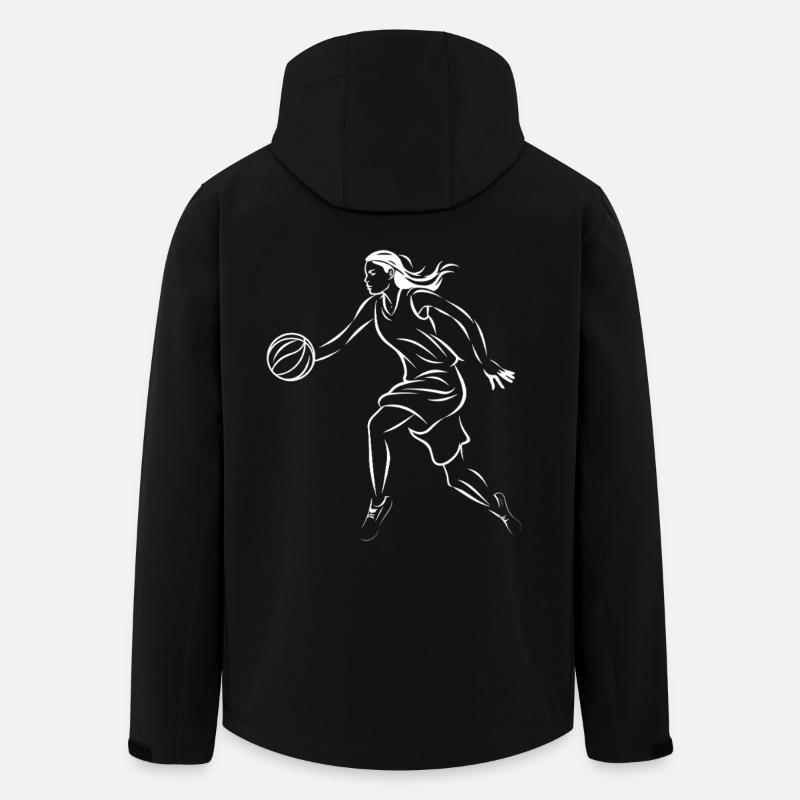 Basketteur - Veste softshell homme en polyester recyclé Stanley/Stella - noir