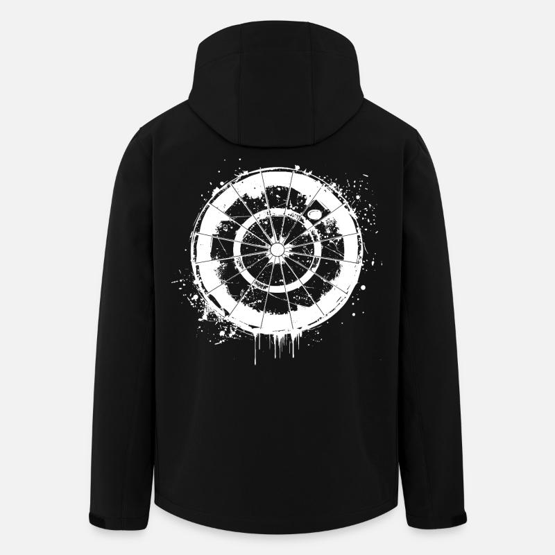 Jeu de fléchettes Street Art - Veste softshell homme en polyester recyclé Stanley/Stella - noir