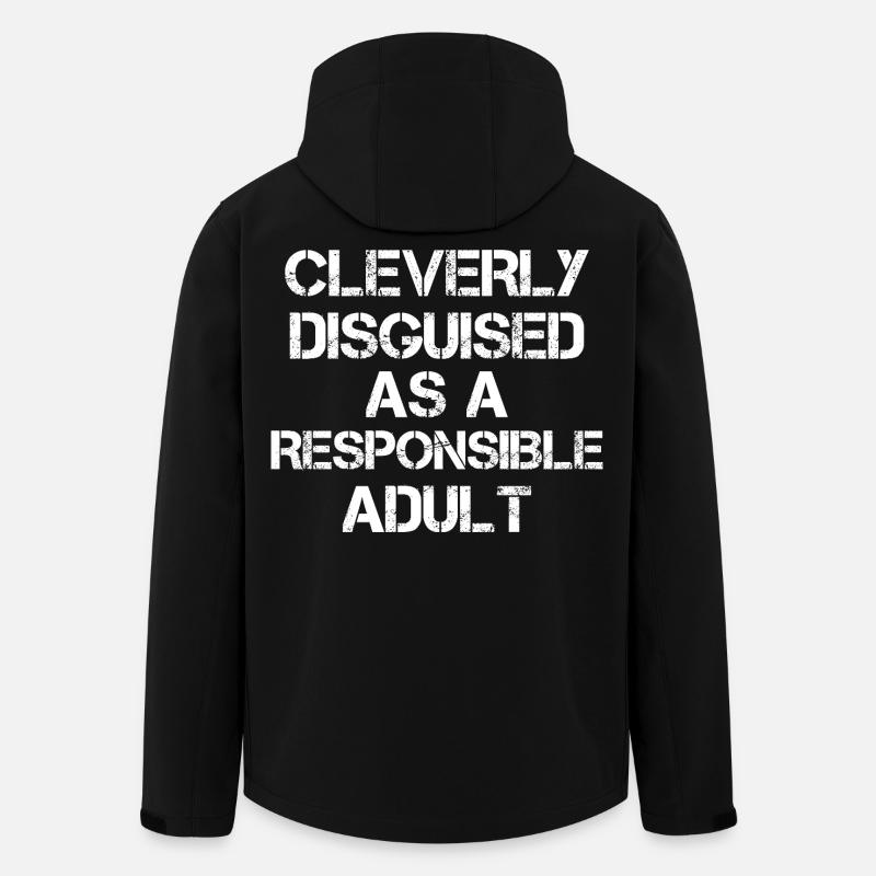 Astucieusement déguisé en adulte responsable - Veste softshell homme en polyester recyclé Stanley/Stella - noir