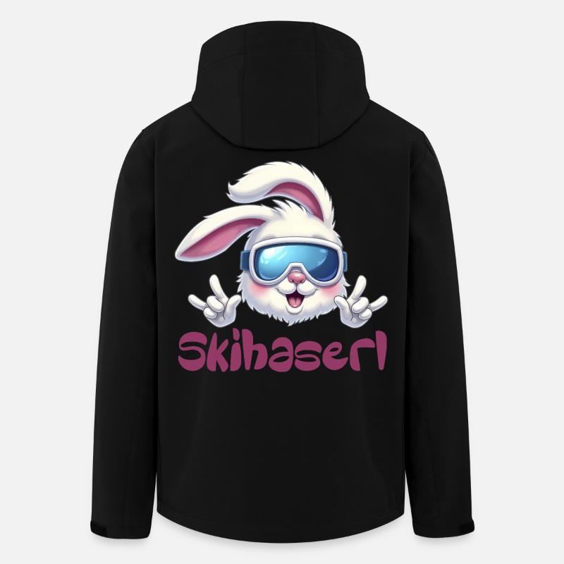 Skihaserl Pistensau Apres Ski - Recycelte Männer Softshell-Jacke von Stanley/Stella - Schwarz
