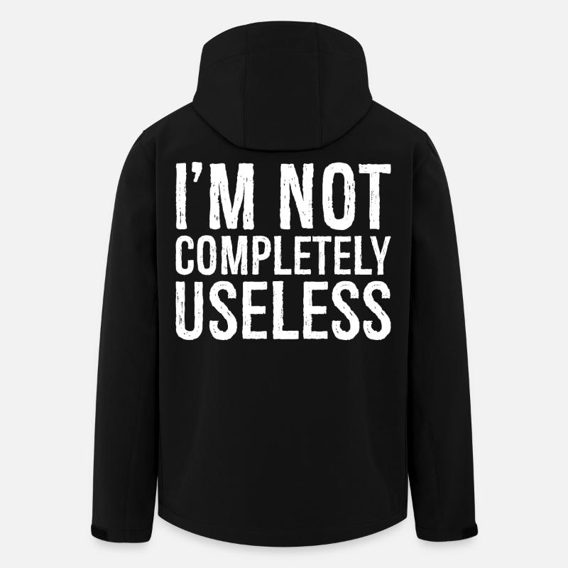 I'm not completely useless - Men’s Recycled Softshell Jacket by Stanley/Stella - black