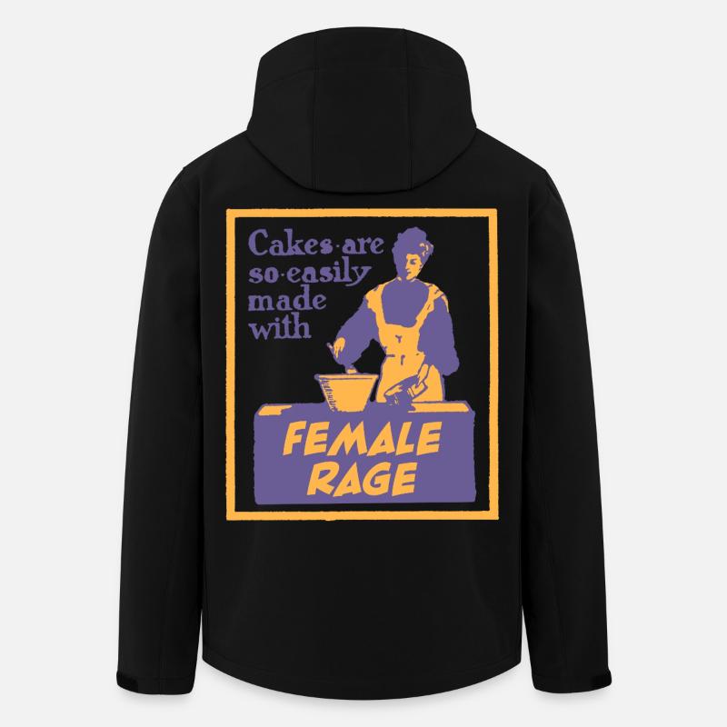 Cakes Made with Female Rage - Recycelte Männer Softshell-Jacke von Stanley/Stella - Schwarz