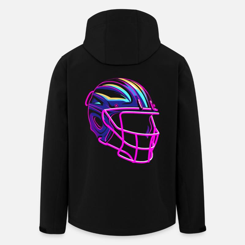 Lacrosse Helmet Synthwave - Men’s Recycled Softshell Jacket by Stanley/Stella - black