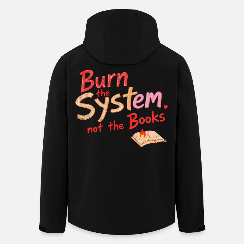 Verbrenne das System - Recycelte Männer Softshell-Jacke von Stanley/Stella - Schwarz