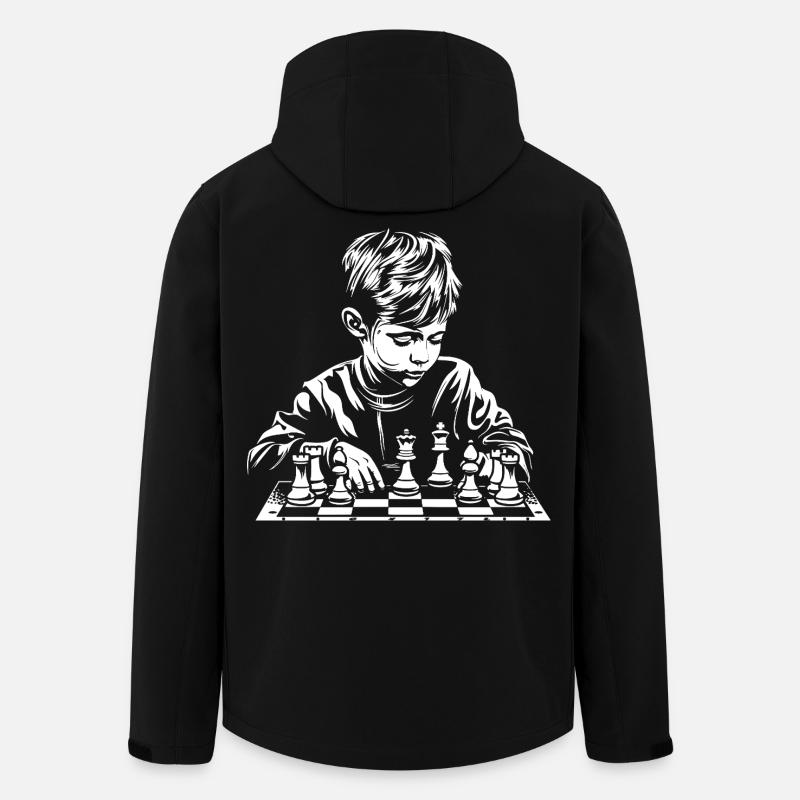 Schachjunge Skizze - Recycelte Männer Softshell-Jacke von Stanley/Stella - Schwarz