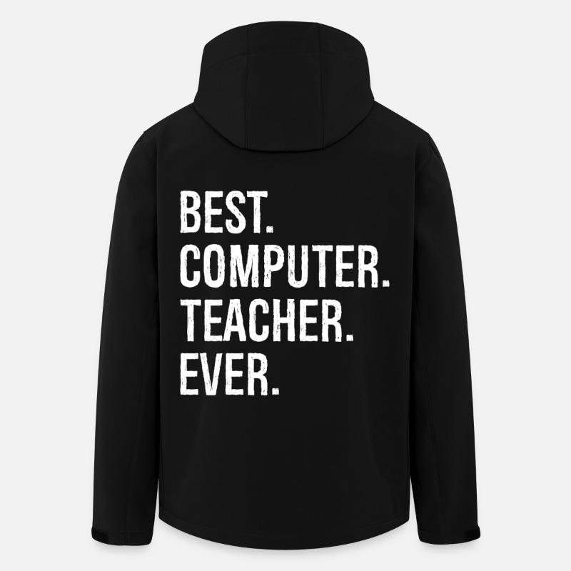 best computer teacher ever - Men’s Recycled Softshell Jacket by Stanley/Stella - black