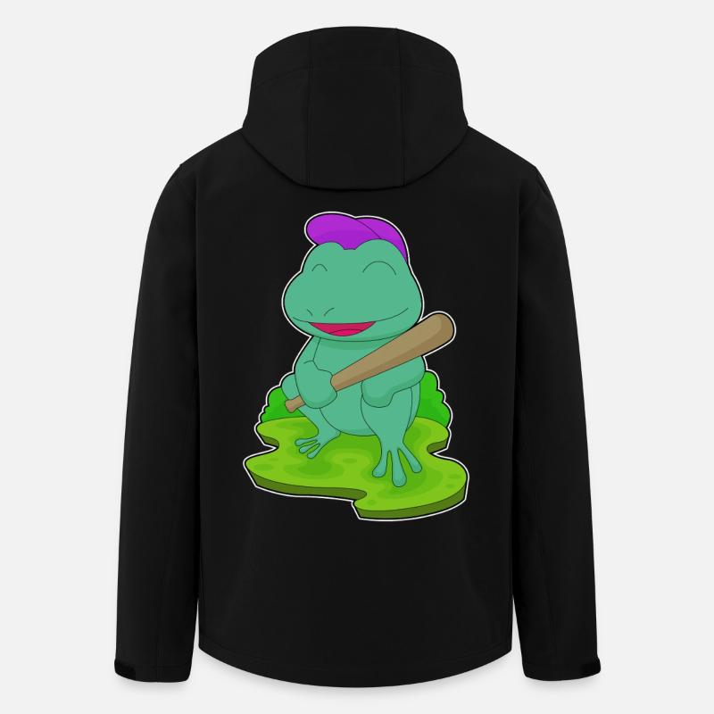 Grenouille Baseball Batte de Baseball - Veste softshell homme en polyester recyclé Stanley/Stella - noir