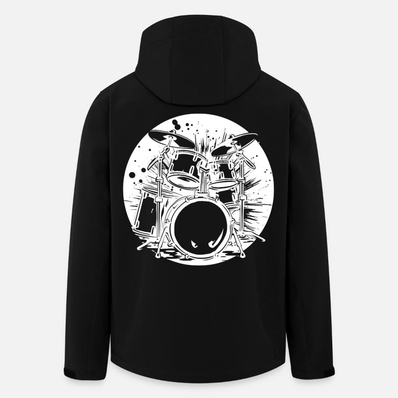 Percussion - Men’s Recycled Softshell Jacket by Stanley/Stella - black