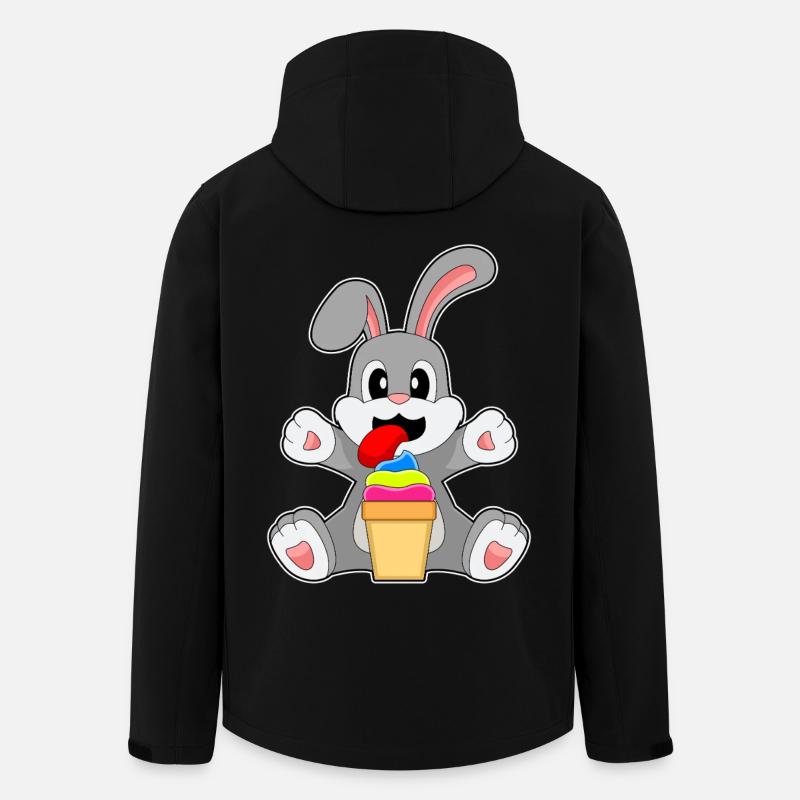 Hase Cupcake - Recycelte Männer Softshell-Jacke von Stanley/Stella - Schwarz
