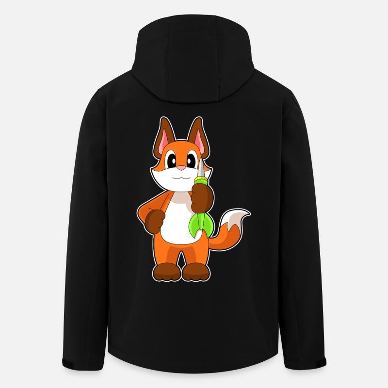 Fléchette renard - Veste softshell homme en polyester recyclé Stanley/Stella - noir