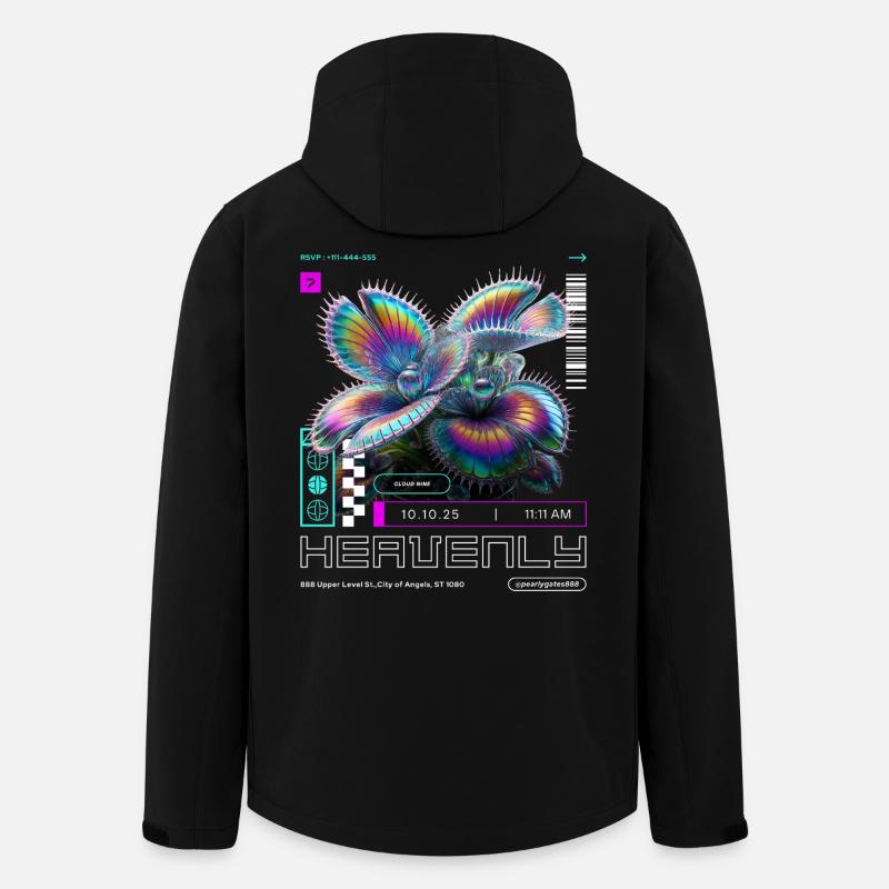 Holojardin céleste - Veste softshell homme en polyester recyclé Stanley/Stella - noir