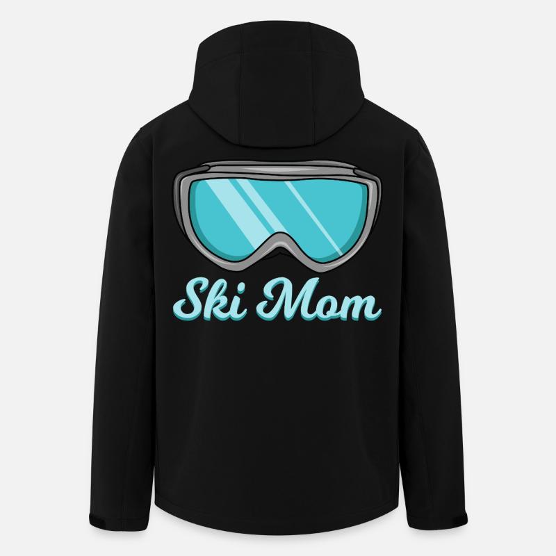 Maman skieuse - Veste softshell homme en polyester recyclé Stanley/Stella - noir