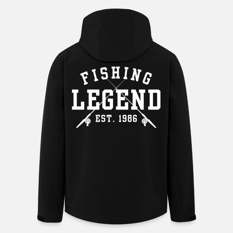 Fishing Legend Est 1986 - Men’s Recycled Softshell Jacket by Stanley/Stella - black
