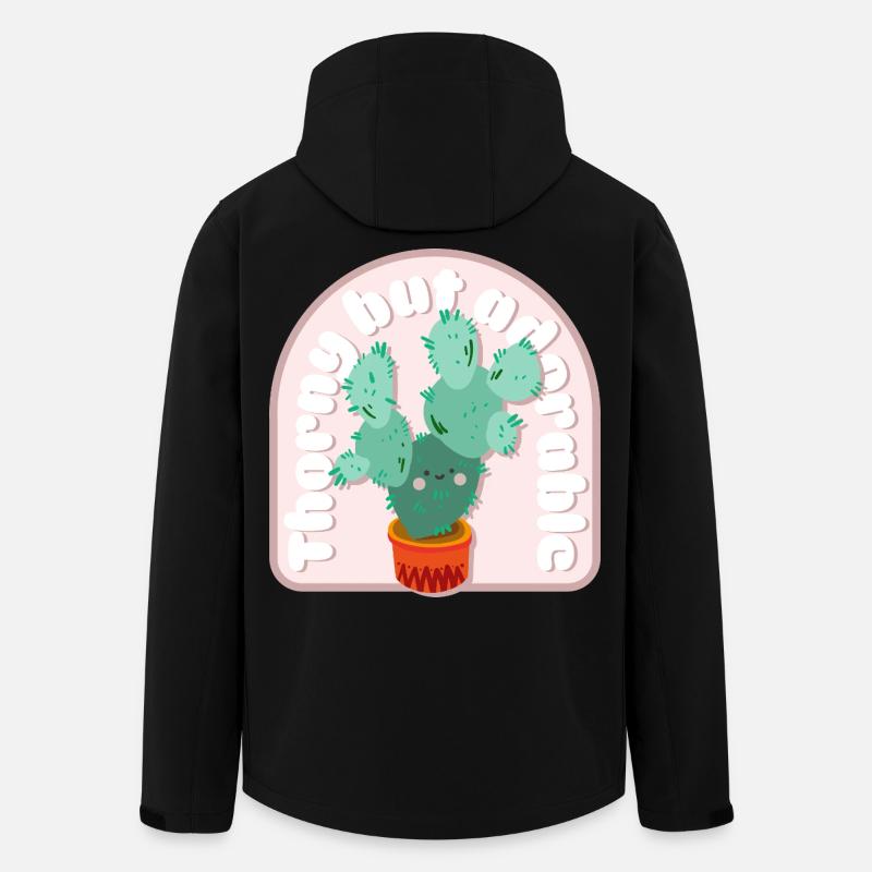 Thorny but Adorable Cactus - Recycelte Männer Softshell-Jacke von Stanley/Stella - Schwarz