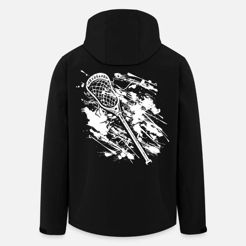 Lacrosse bat graffiti - Men’s Recycled Softshell Jacket by Stanley/Stella - black