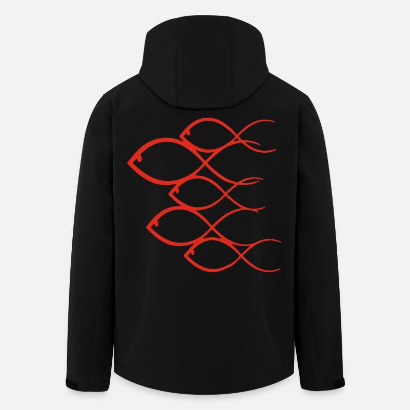 Goldfisch Banc - Recycelte Männer Softshell-Jacke von Stanley/Stella - Schwarz