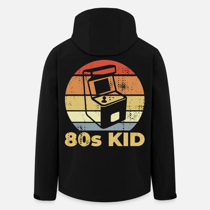 Gaming 80er Kind - Recycelte Männer Softshell-Jacke von Stanley/Stella - Schwarz