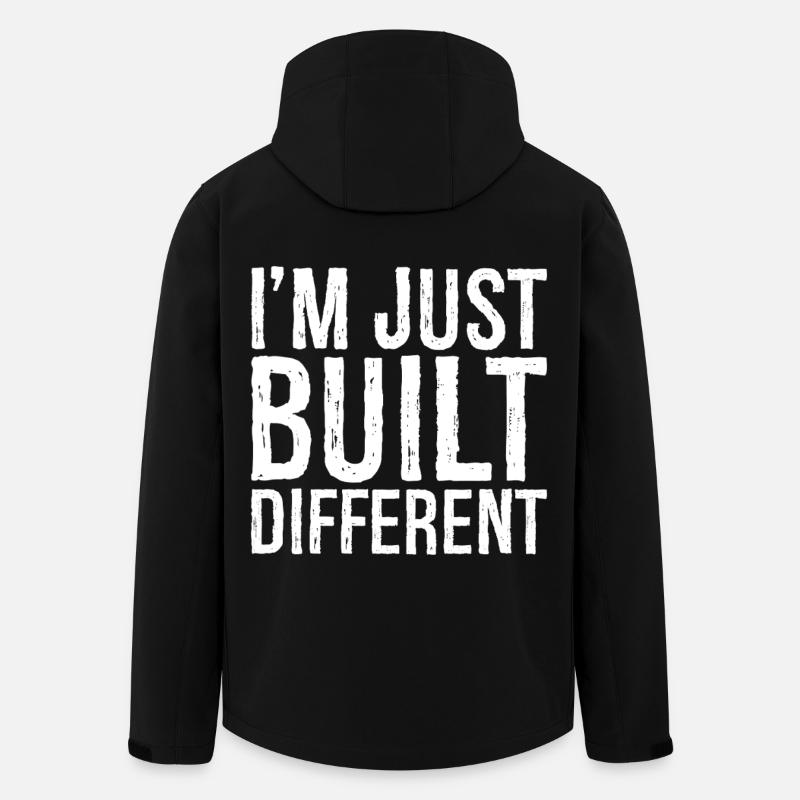 I'm just built different - Men’s Recycled Softshell Jacket by Stanley/Stella - black