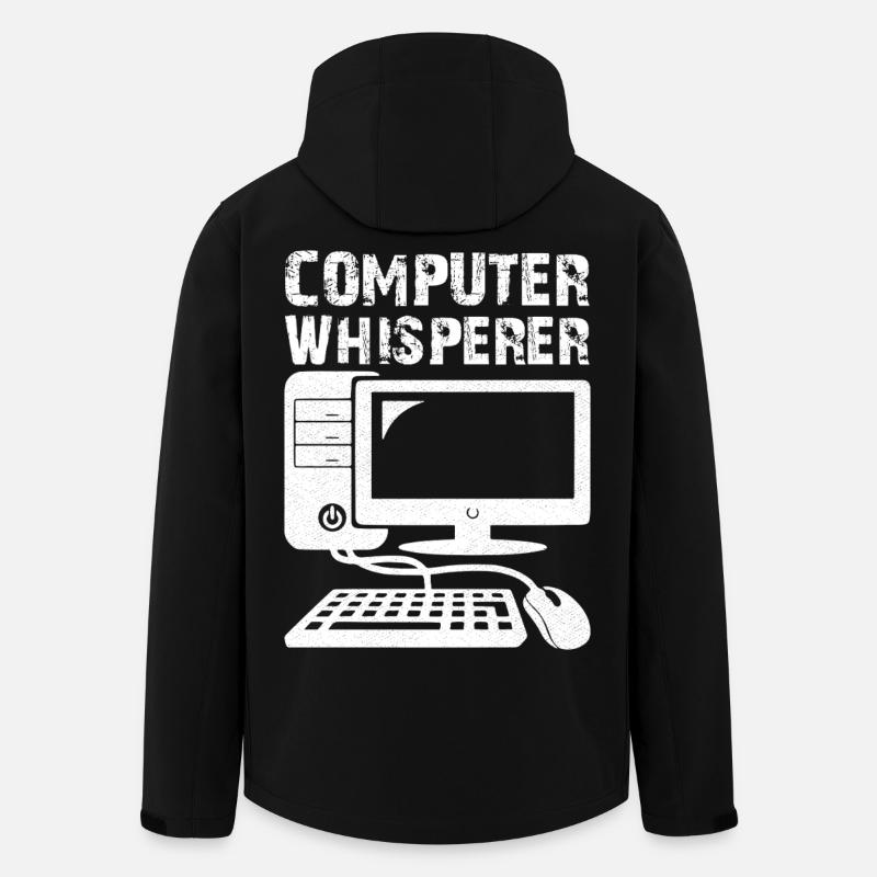 Chuchoteur d’ordinateur - Veste softshell homme en polyester recyclé Stanley/Stella - noir