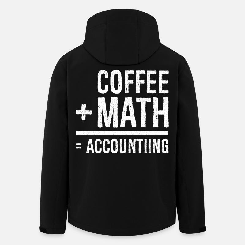 coffee math accounting - Men’s Recycled Softshell Jacket by Stanley/Stella - black