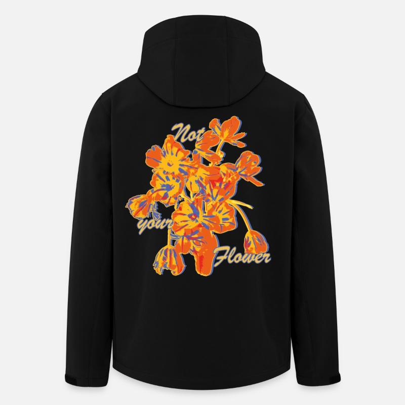 Not Your Flower Statement - Recycelte Männer Softshell-Jacke von Stanley/Stella - Schwarz