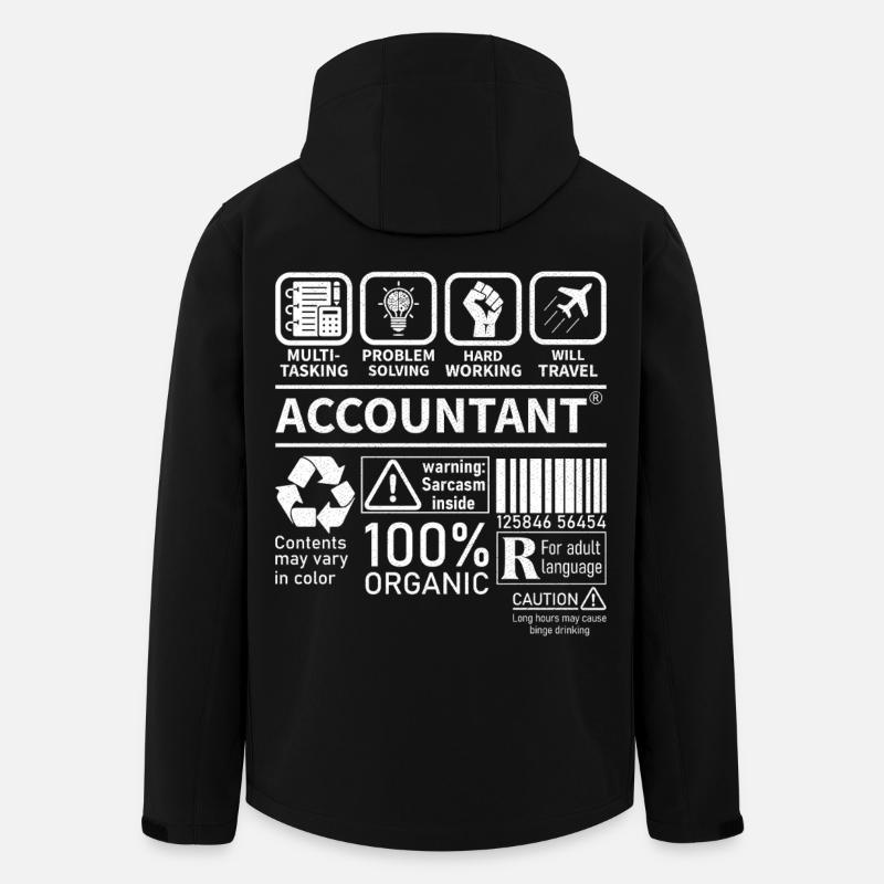 Accountant Multi Tasking Problem Solving - Men’s Recycled Softshell Jacket by Stanley/Stella - black