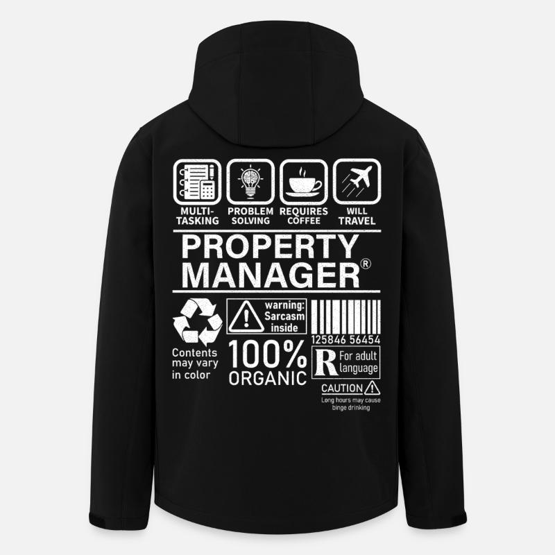 property manager multi tasking problem solving - Recycelte Männer Softshell-Jacke von Stanley/Stella - Schwarz