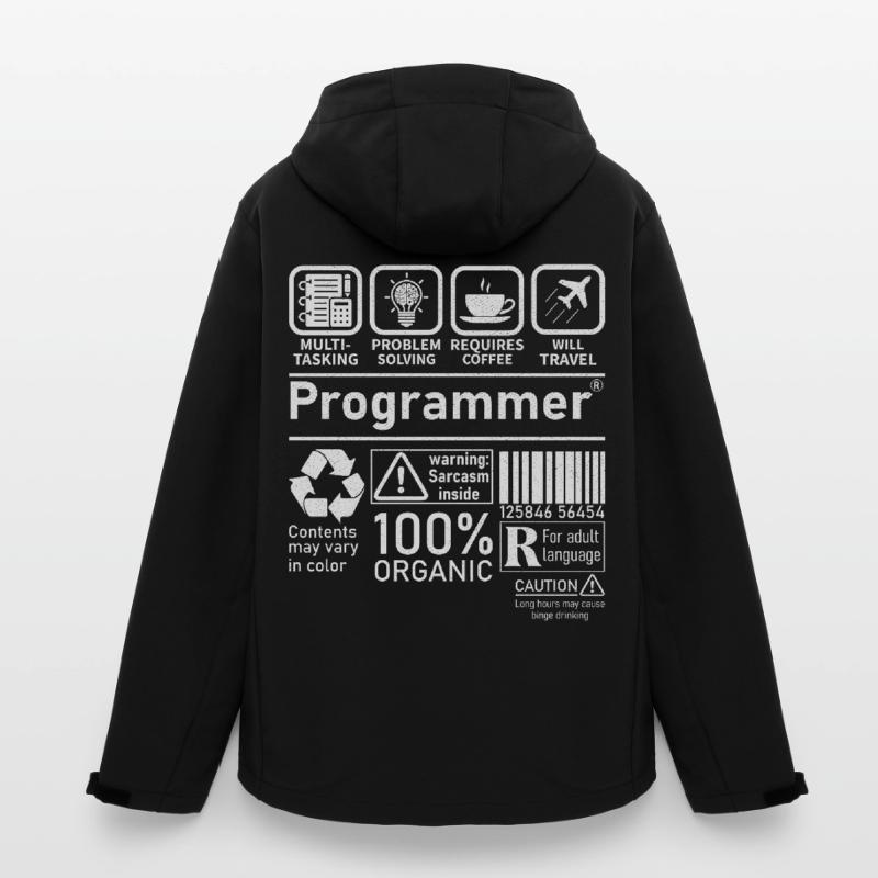 Programmeur multitâche, la résolution de problèmes nécessite Veste softshell homme en polyester recyclé Stanley/Stella