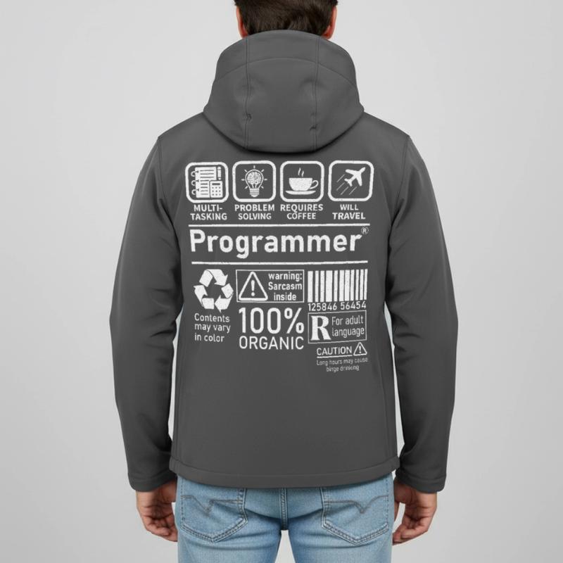 Programmeur multitâche, la résolution de problèmes nécessite Veste softshell homme en polyester recyclé Stanley/Stella