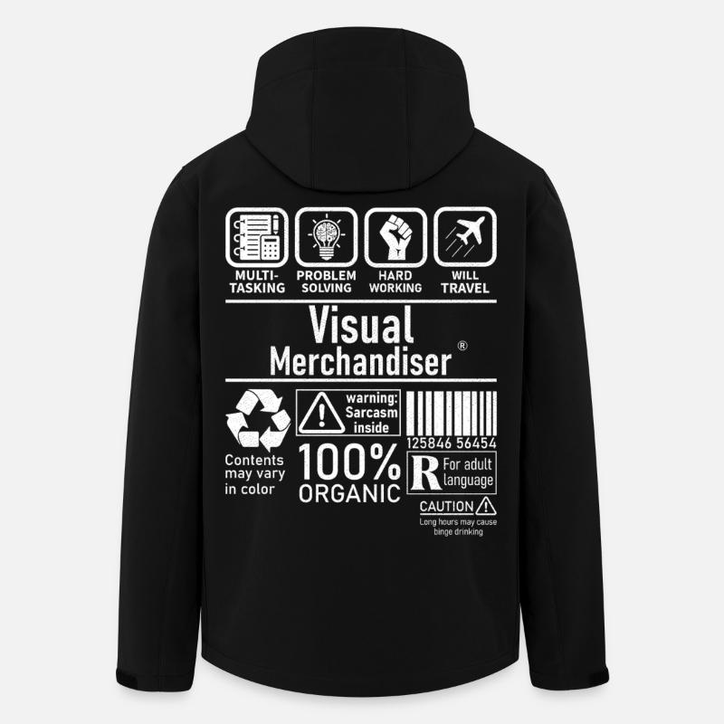 Visual Merchandiser résolution de problèmes multitâches - Veste softshell homme en polyester recyclé Stanley/Stella - noir