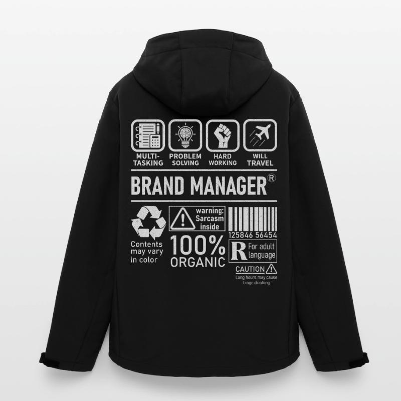 Brand Manager multi tasking problem solving Recycelte Männer Softshell-Jacke von Stanley/Stella