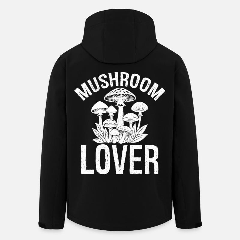 Mushroom Lover - Recycelte Männer Softshell-Jacke von Stanley/Stella - Schwarz