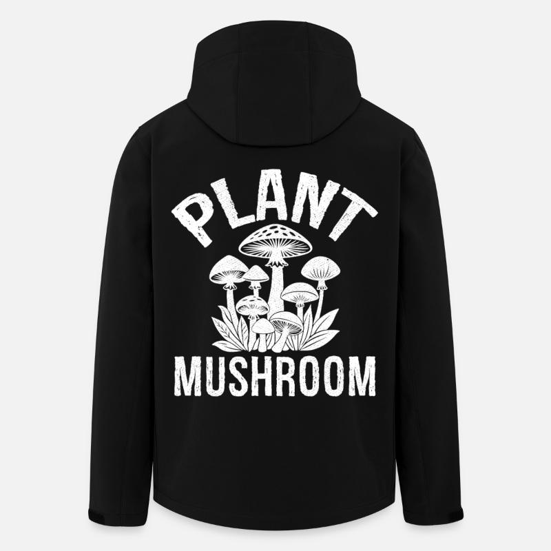 Plant Mushroom - Recycelte Männer Softshell-Jacke von Stanley/Stella - Schwarz
