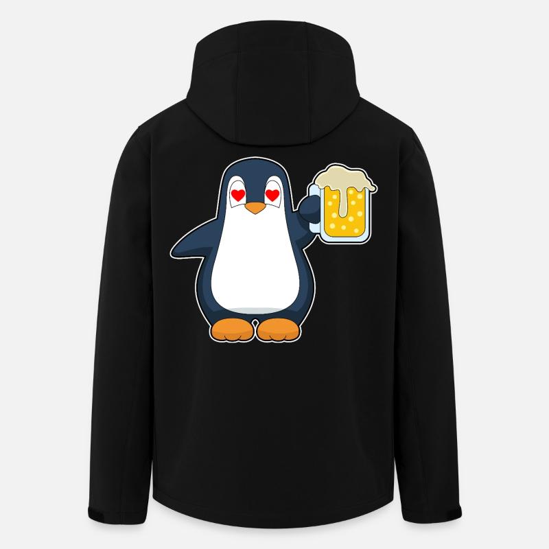 Penguin Beer - Men’s Recycled Softshell Jacket by Stanley/Stella - black