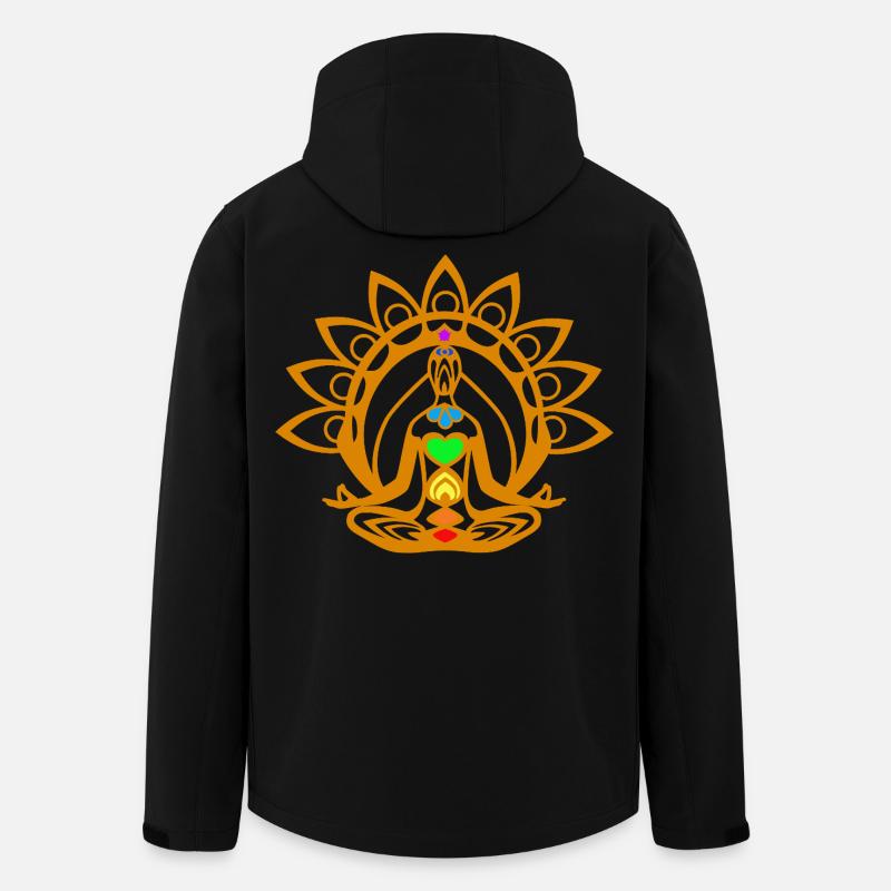 Chakra meditation - Recycelte Männer Softshell-Jacke von Stanley/Stella - Schwarz
