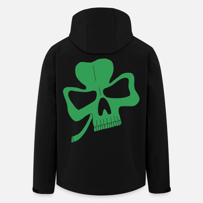 Klee-Schädel - Recycelte Männer Softshell-Jacke von Stanley/Stella - Schwarz