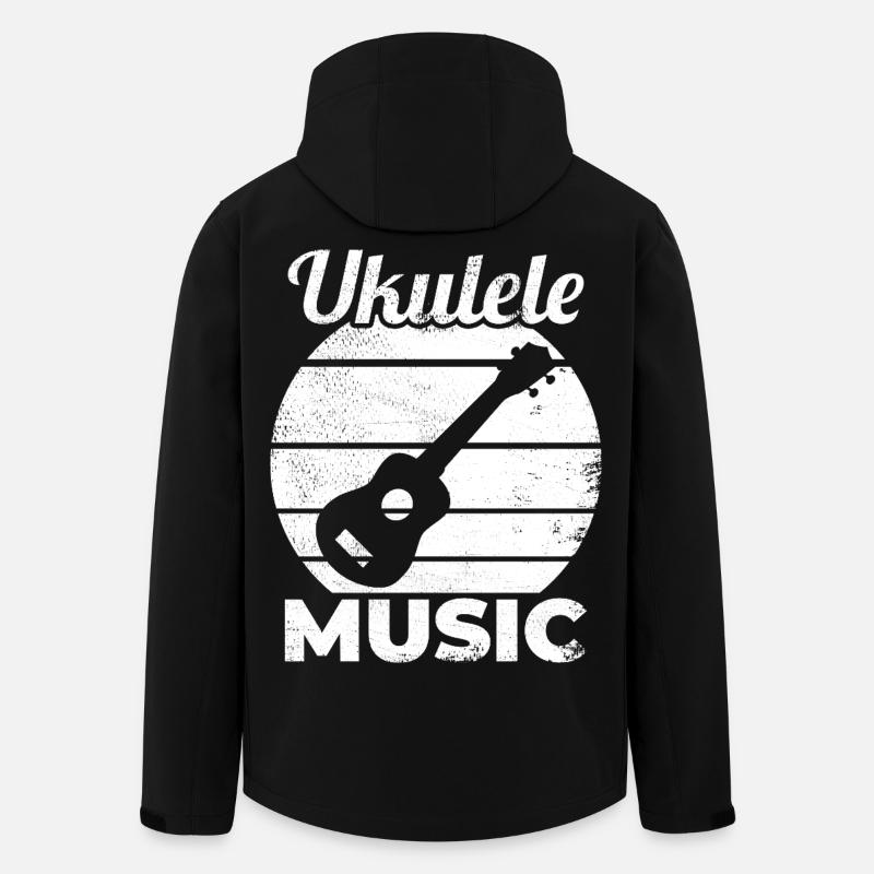 Lustige Ukulele Musik - Recycelte Männer Softshell-Jacke von Stanley/Stella - Schwarz