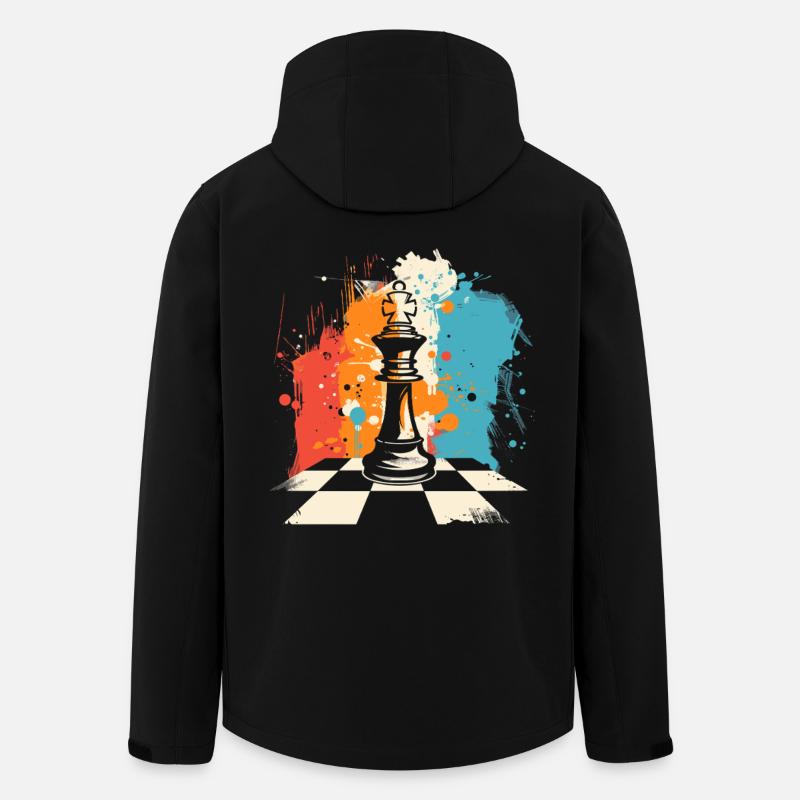 Schachfigur - Recycelte Männer Softshell-Jacke von Stanley/Stella - Schwarz