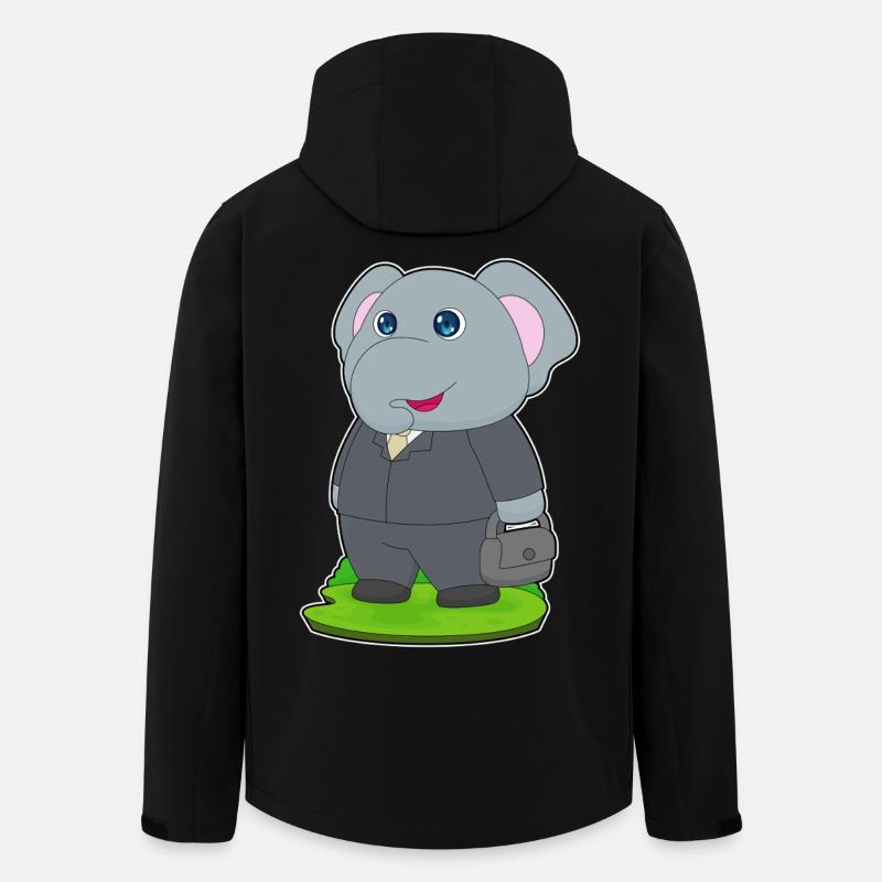 Sac Elephant Gentleman - Veste softshell homme en polyester recyclé Stanley/Stella - noir