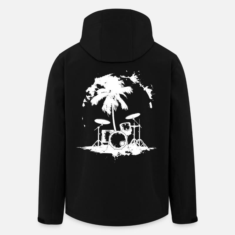 Percussion - Men’s Recycled Softshell Jacket by Stanley/Stella - black