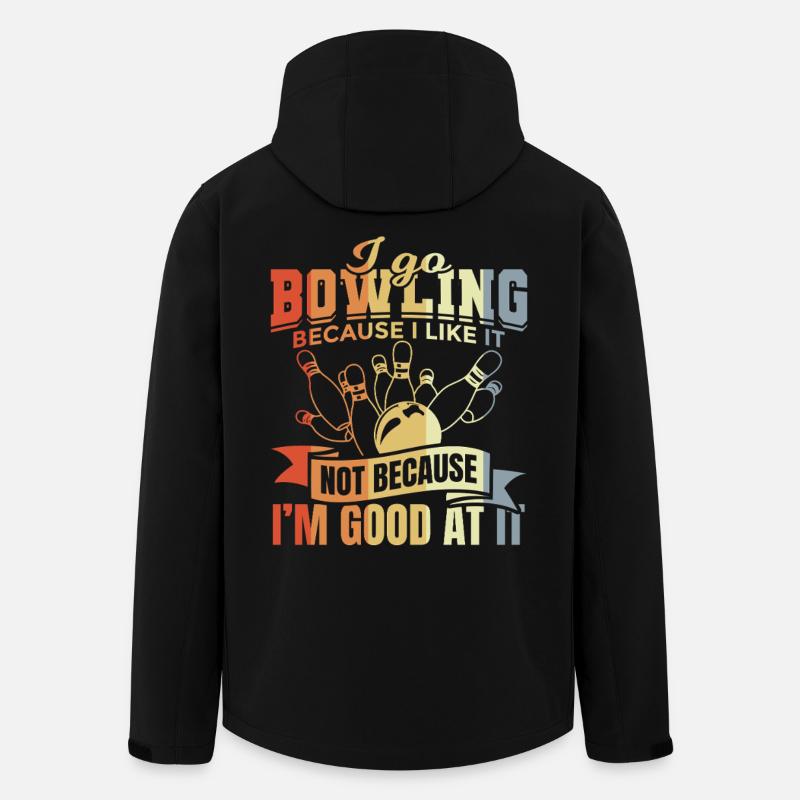 Blague sur le bowling - Veste softshell homme en polyester recyclé Stanley/Stella - noir