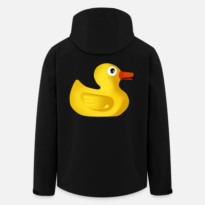 Süße Quietscheente - Recycelte Männer Softshell-Jacke von Stanley/Stella - Schwarz
