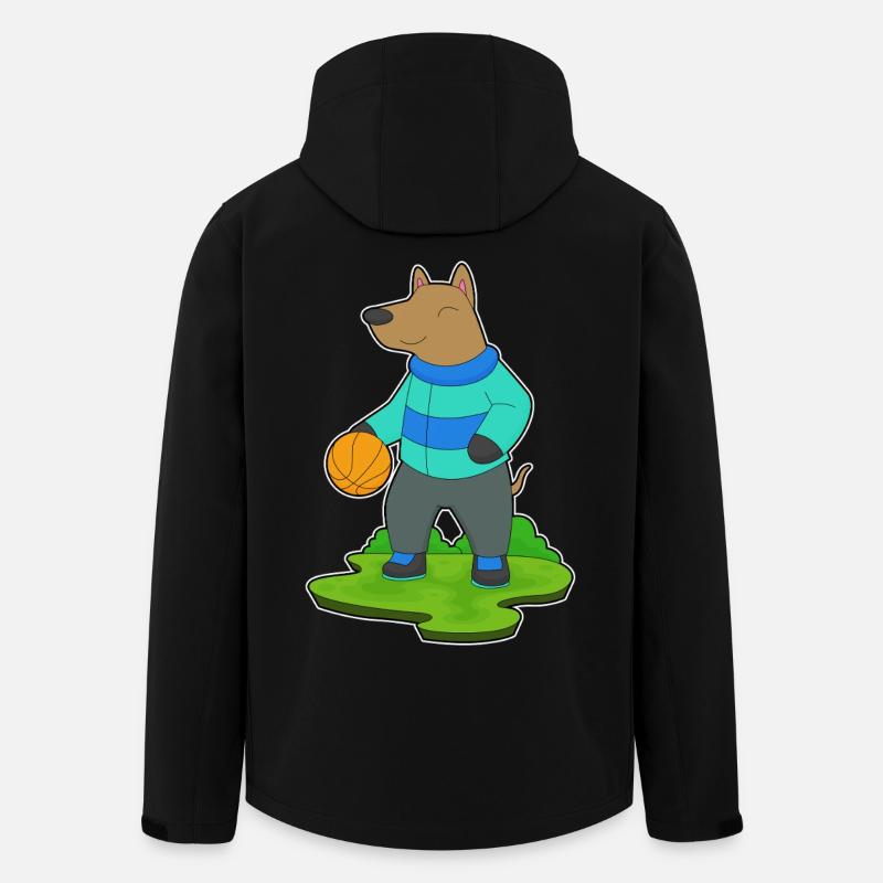 Chien Basketteur Basketteur - Veste softshell homme en polyester recyclé Stanley/Stella - noir